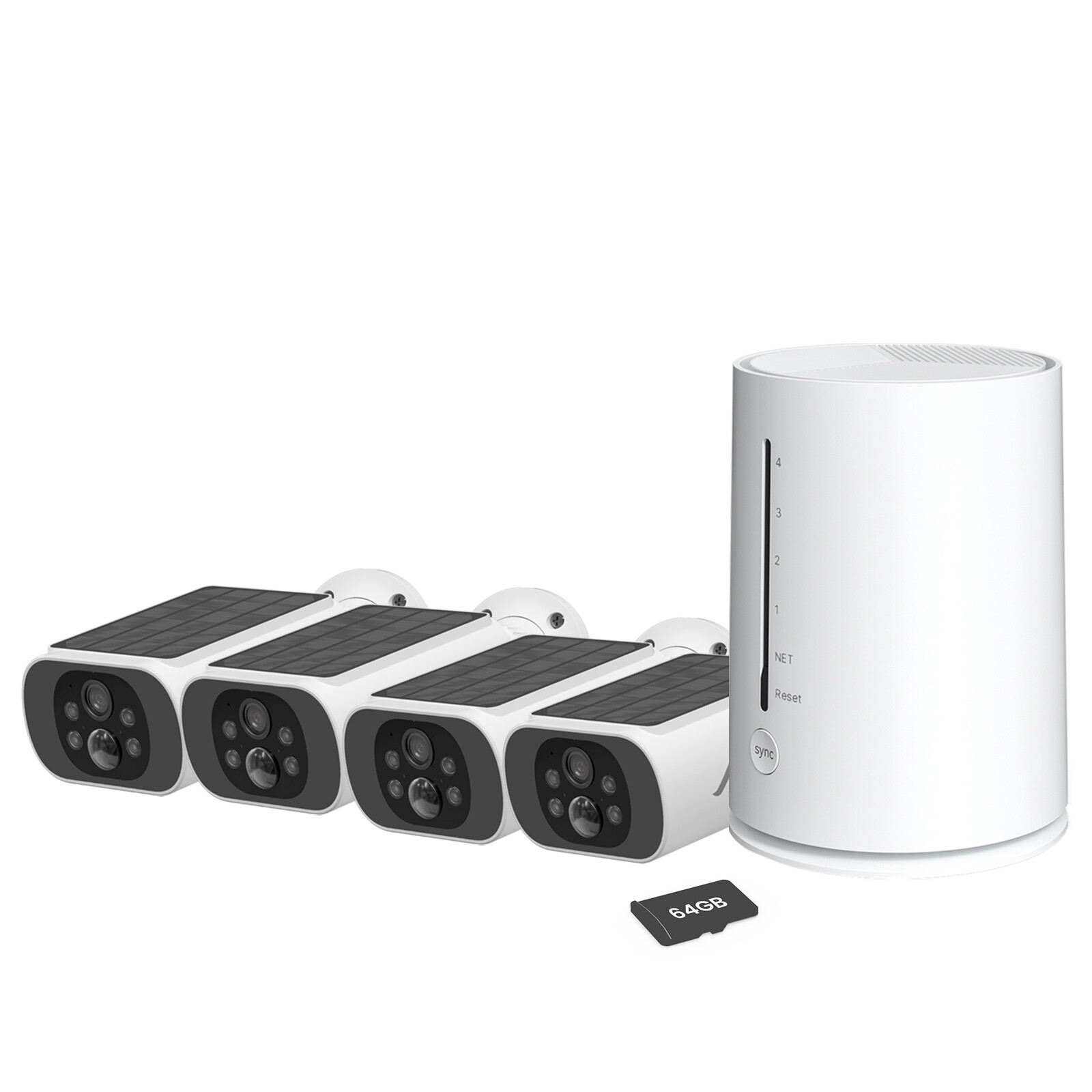 ARCCTV Outdoor Solar Security Camera 4MP System 5G Wifi Wireless Battery 4CH