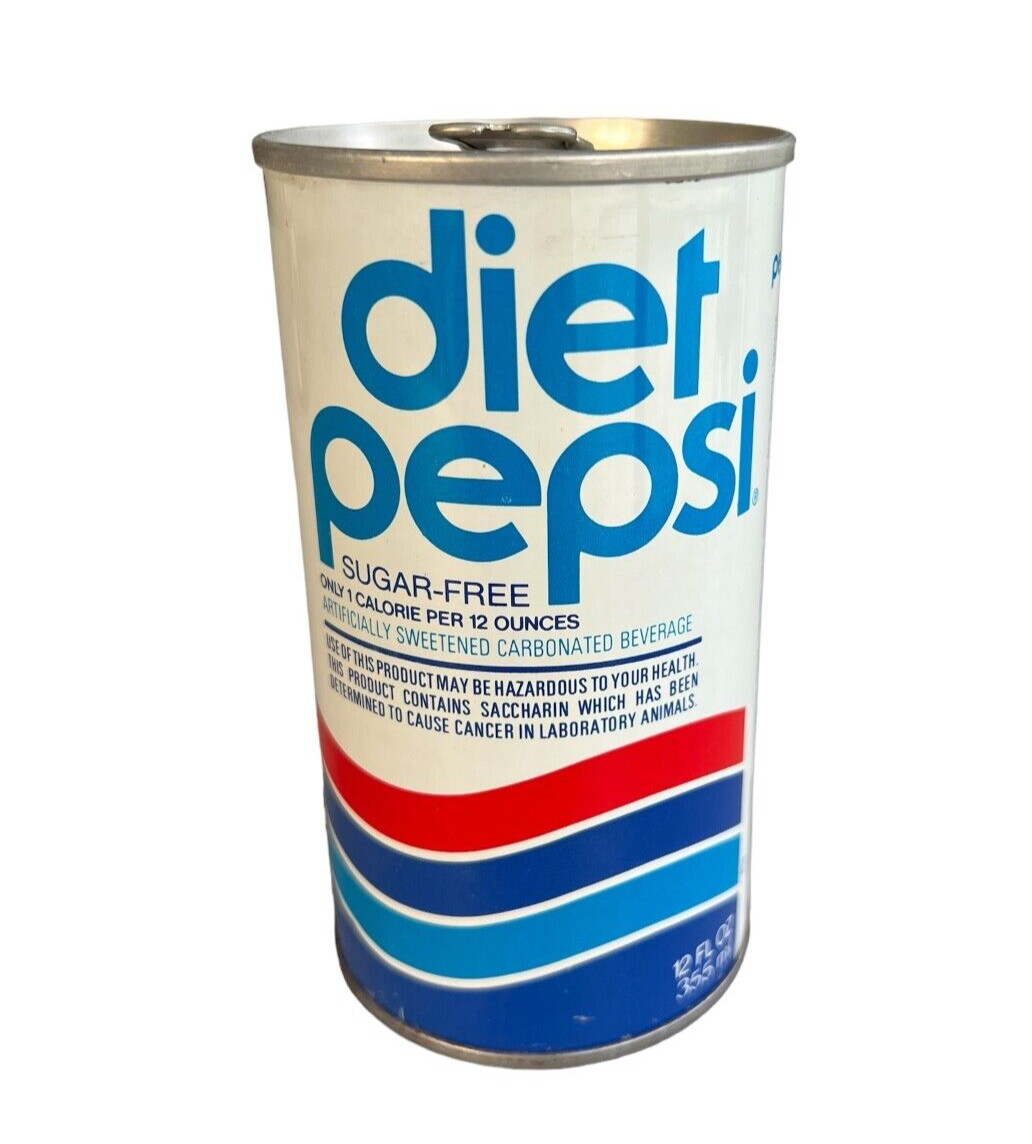 Vintage Diet Pepsi Cola Soda Pop Can Steel  Wide Seam Aluminum 12oz Miami FL