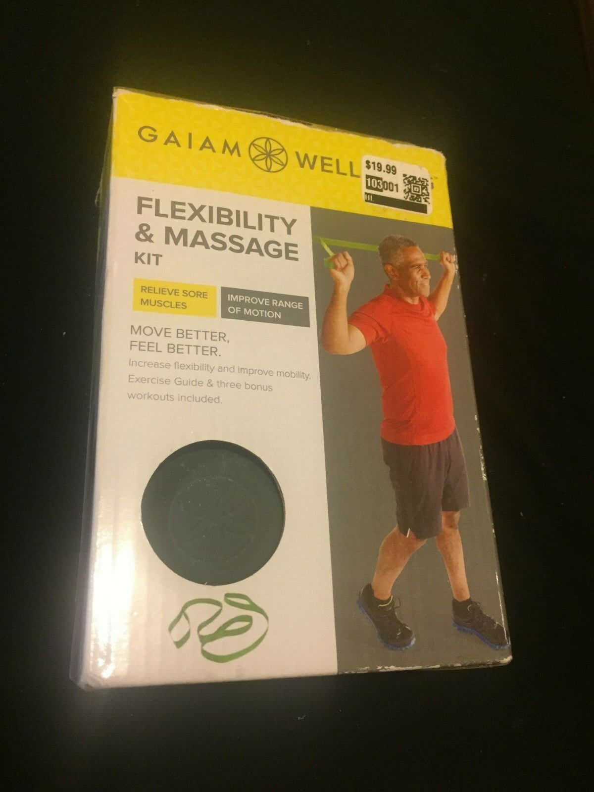 NEW~Gaiam Wellbeing Flexibility & Massage Kit**FREE SHIPPING