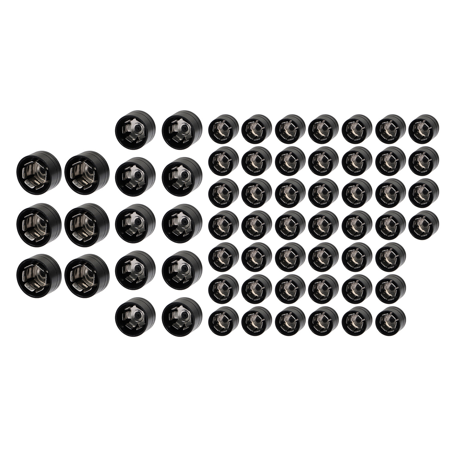 62pcs Black Engine Bolt Cover Cap Kit For Harley Electra Glide Road King Softail