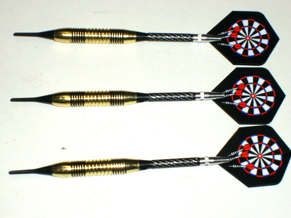 Soft Tip Darts, New 17 Gram Brass with Aluminum Spinning Shafts #3358