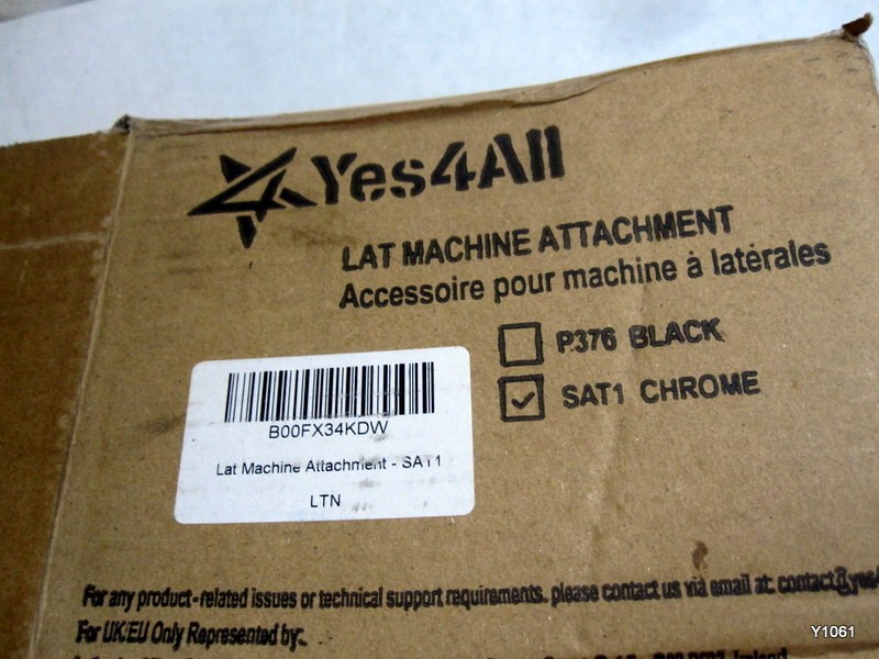 Yes 4 All Lat Machine Attachment SAT1 Chrome Body Solid Tools Stirrup Handle
