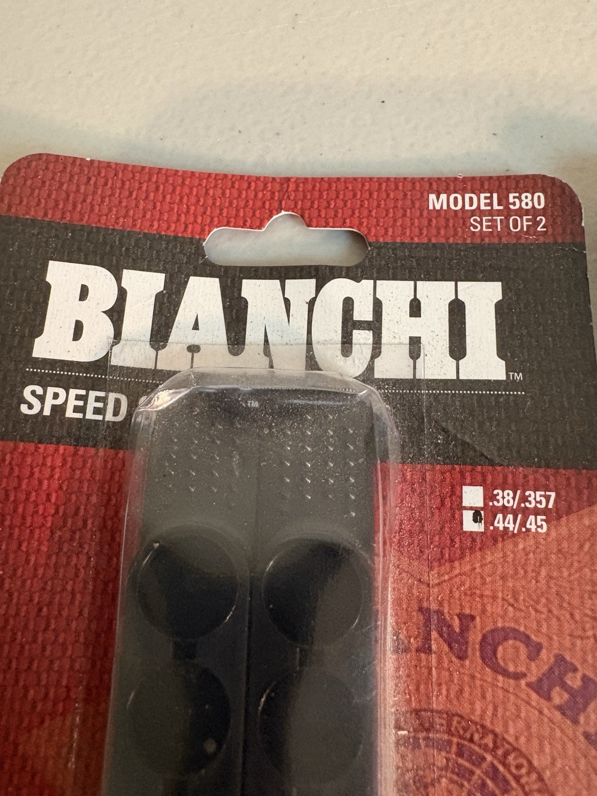 Two Packages Bianchi Speed Strips Model 580 For .38/.357