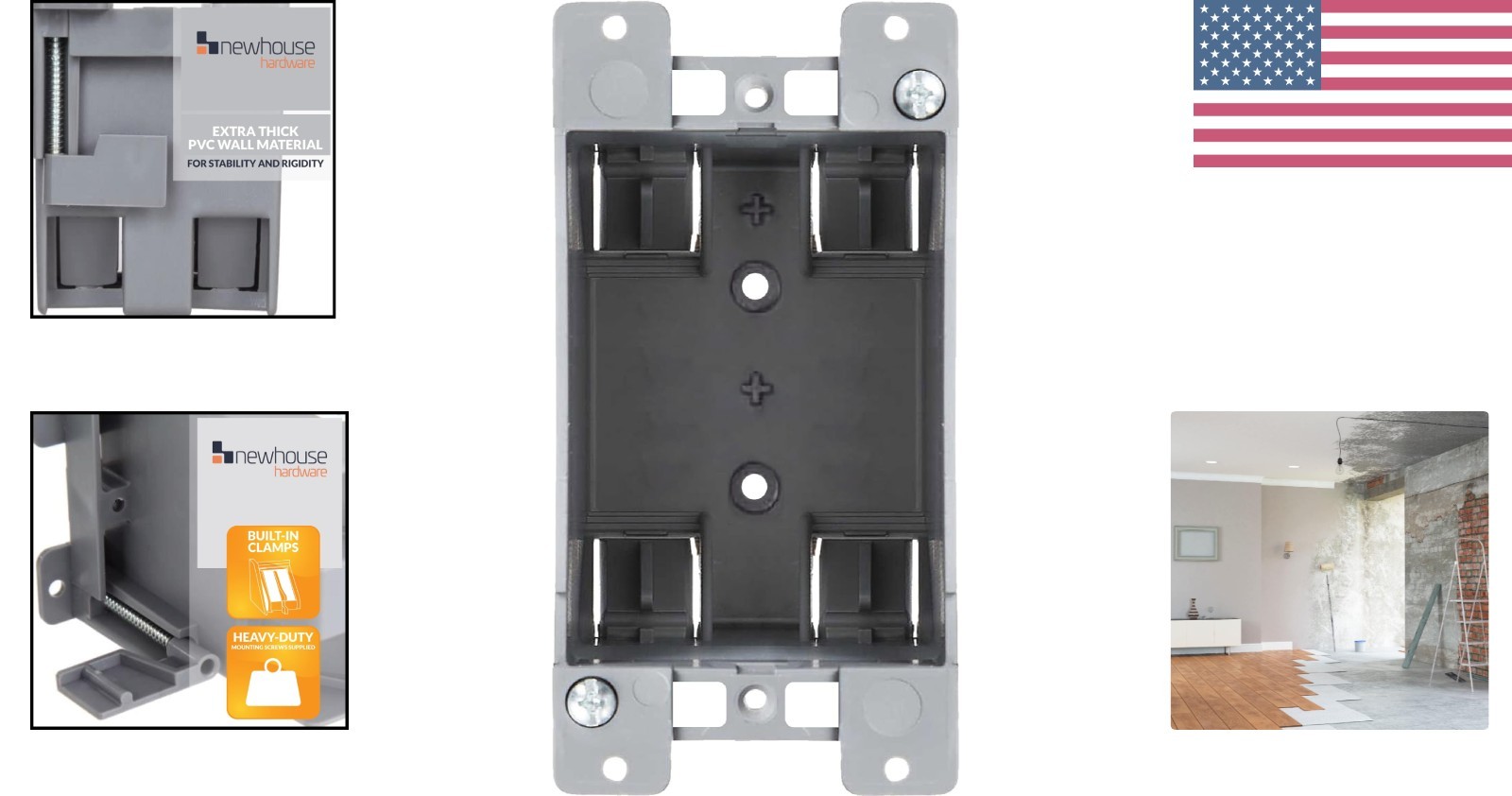 Durable 14 Cubic Inch PVC Junction Box for Safe Electrical Installations