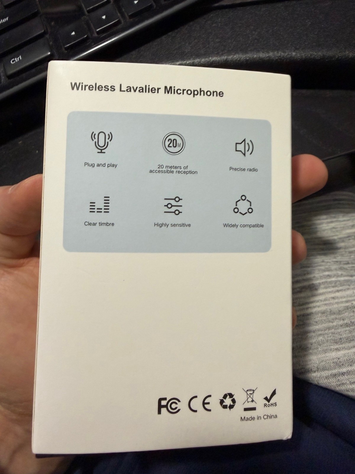 Sealed NIUEN Wireless Lavalier Microphone