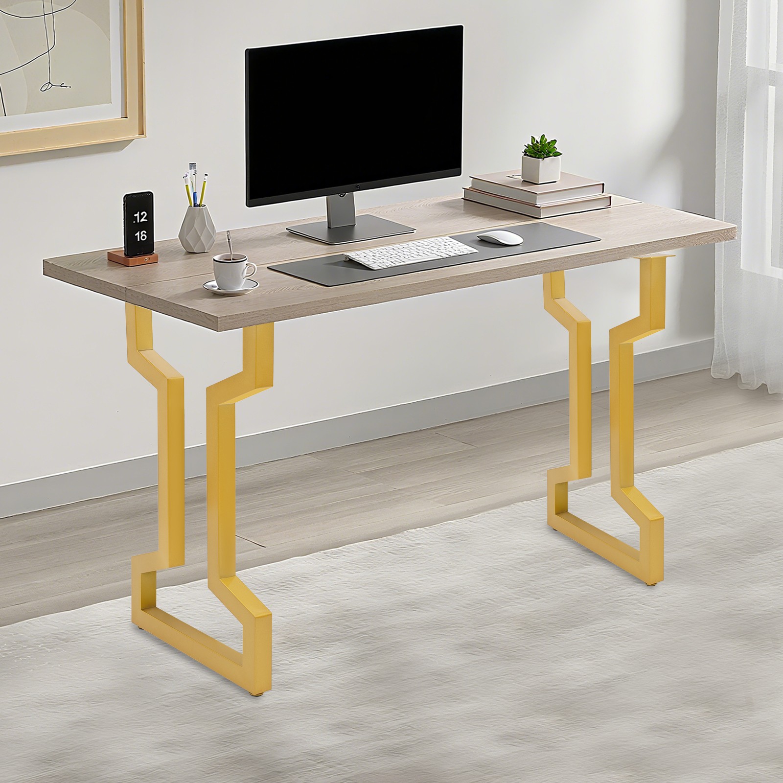 Gold Table Frame, Table Leg for Coffee Table 2 PCS Dining Table