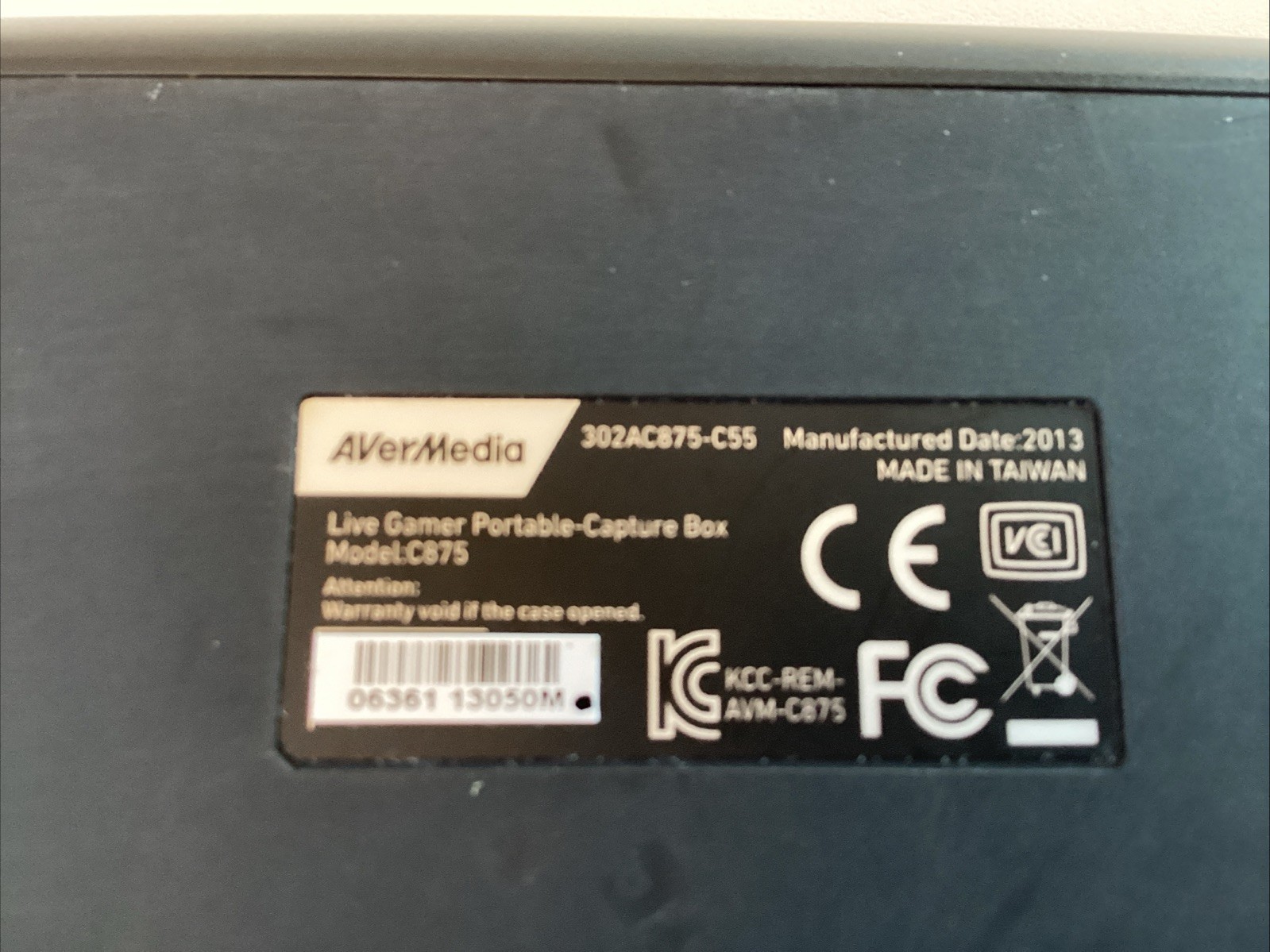 AverMedia Live Gamer Portable C875 Capture Box