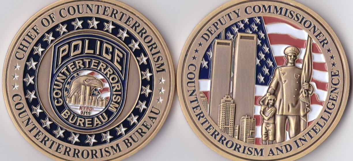 Chief of Countertererrorism and Intelligence NY Challenge Coin NEW