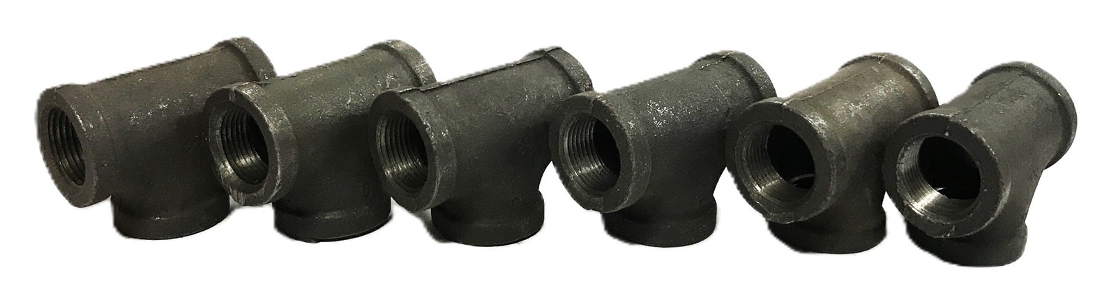 Unbranded 3/4 inch Female Tee Pipe Fitting [Lot of 6] NOS