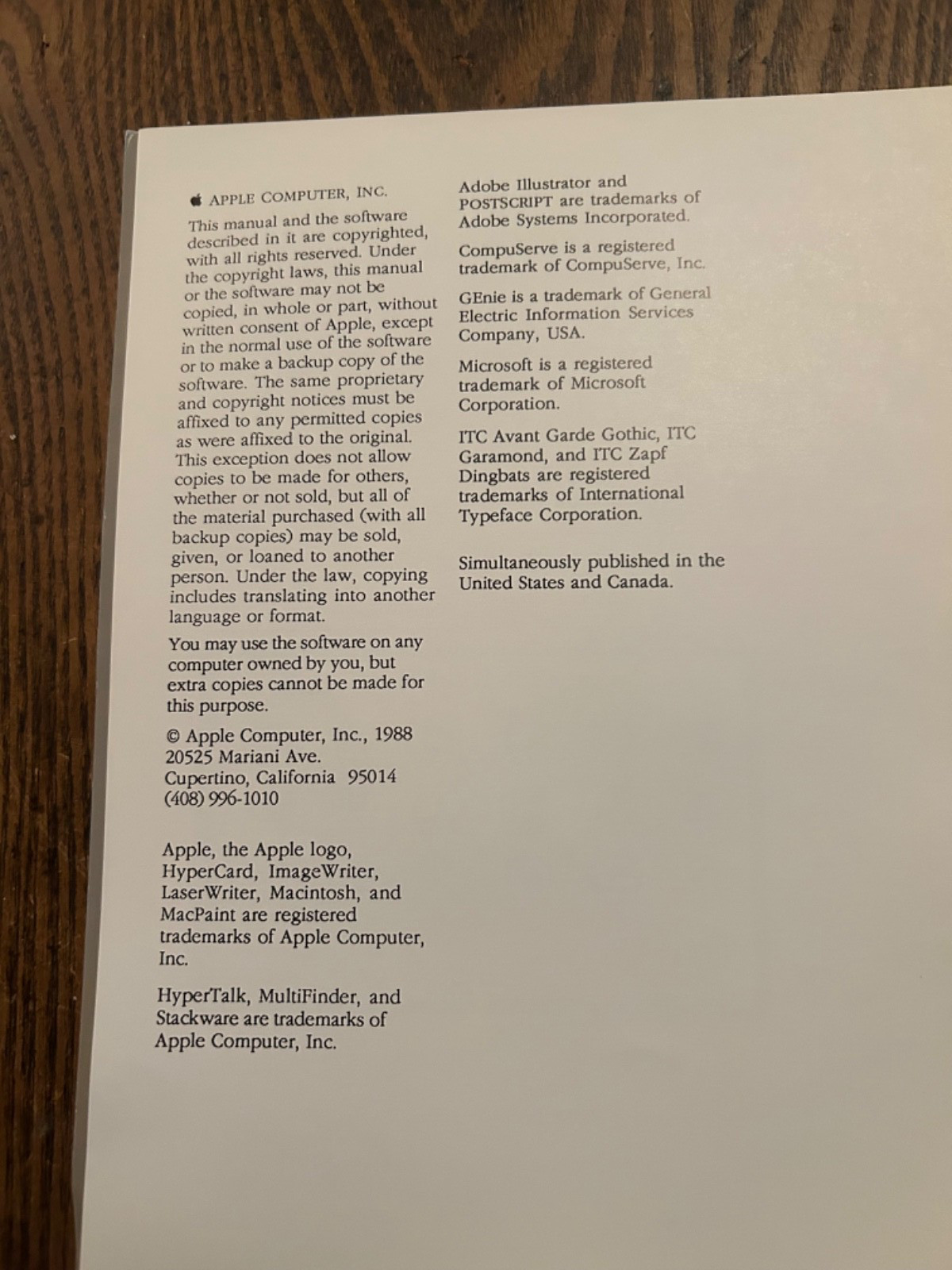 Apple HyperCard User's Guide (1988) 030-3081-C