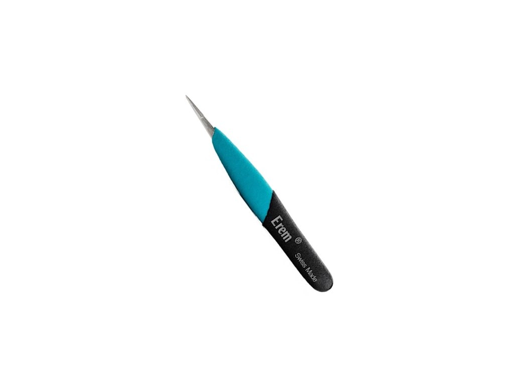 Weller EOODSA - Ergonomic Tweezers, ESD Safe, Straight, Inside Serrated,