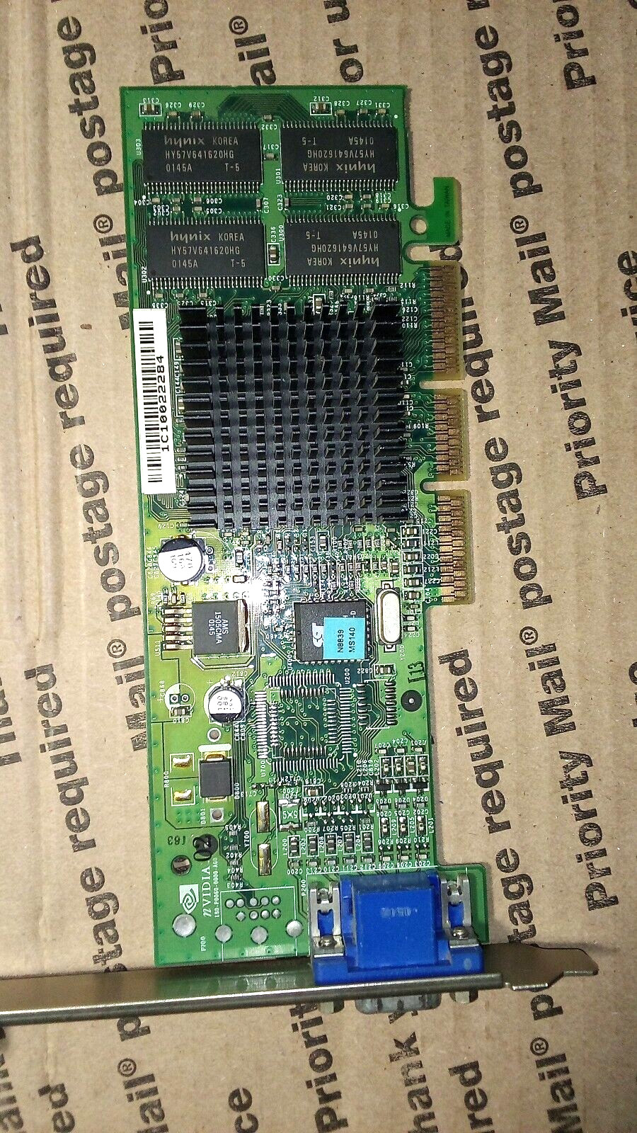 Nvidia  Model # MS-8839 VER:100 180-P0060 AGP Graphics Card VGA