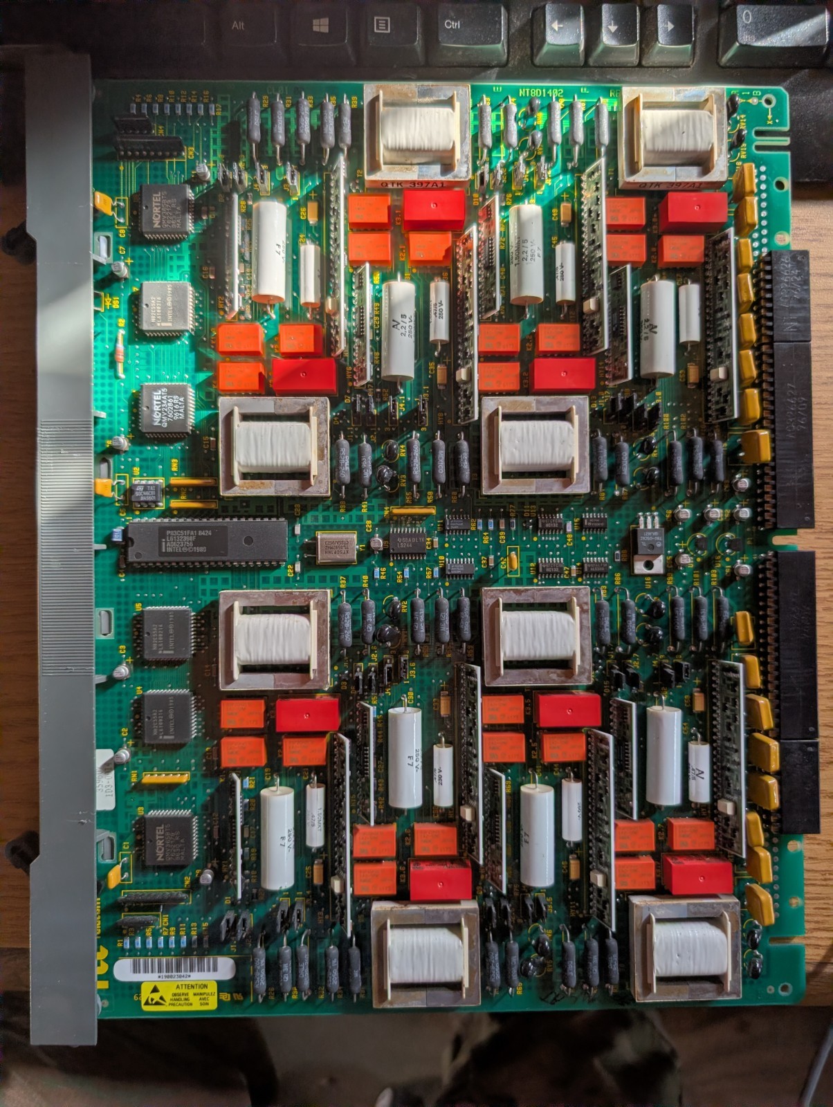 NORTEL RLSE 07 TELEPHONE SYSTEM UNIVERSAL TRUNK MODULE CARD NT8D14BB