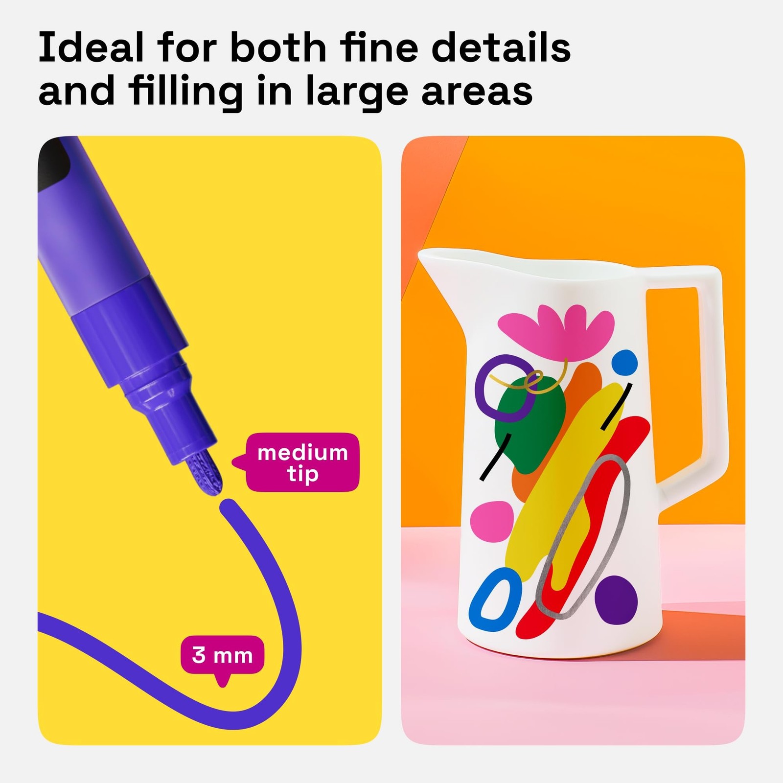 Oil Based Paint Marker Set 12PCS Medium Tip Waterproof Multi Surface Pens New US