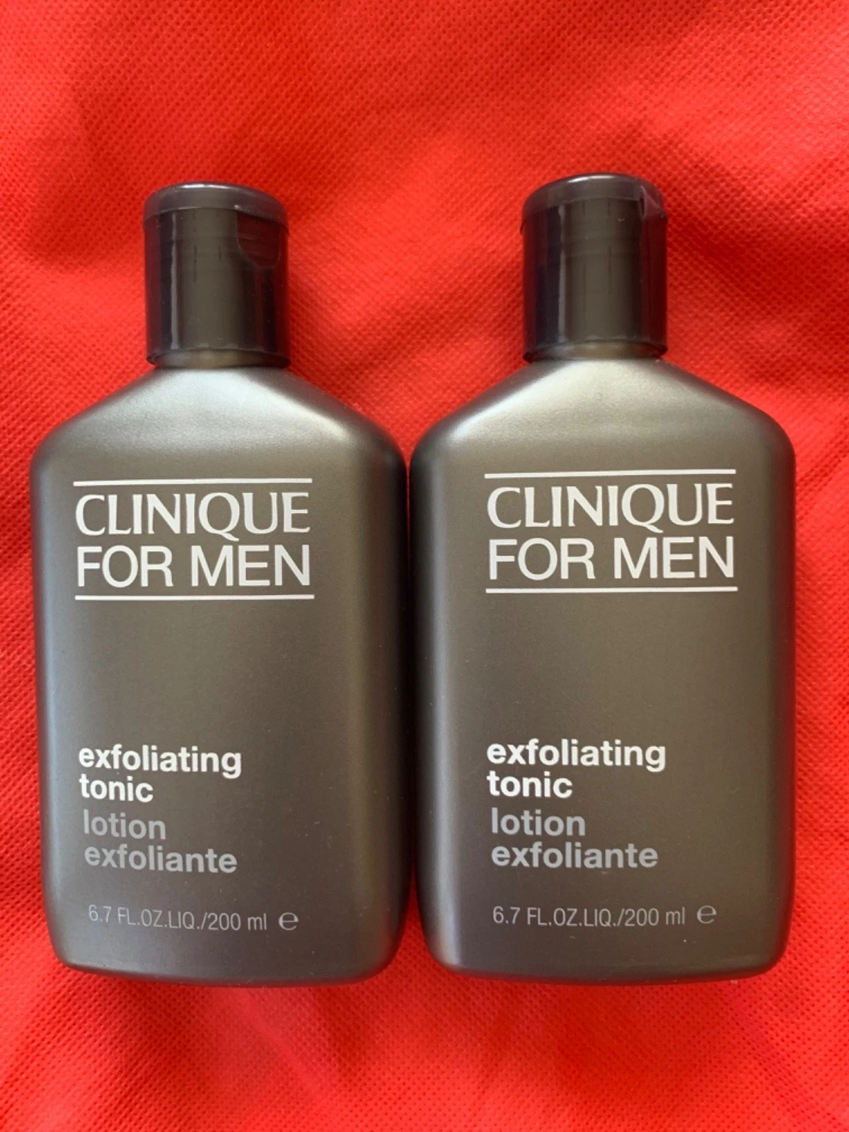 Lot of 2 Clinique For Men Exfoliating Tonic 6.7 Oz/200ml Full Size Each NEW