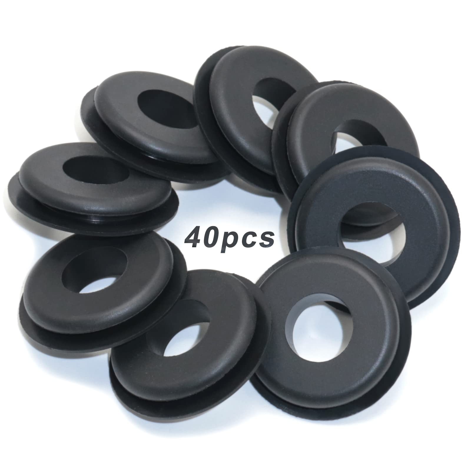 Black Gladhand Seals Rubber Glad Hand Seal, Glad Hand Grommets for Semi Trail...