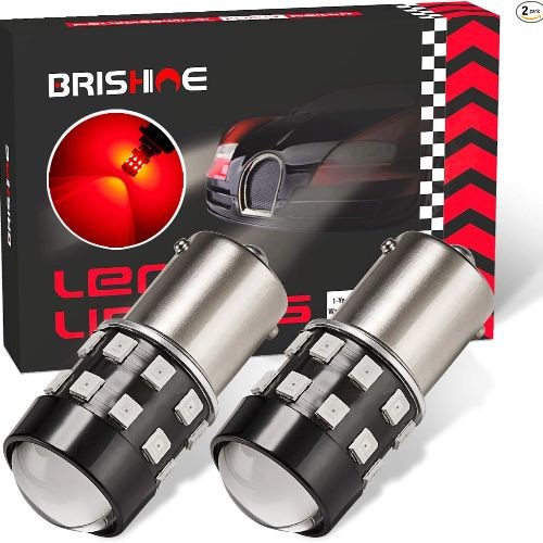 Super Bright 1156 7506 BA15S 1073 1141 P21W LED Bulbs Brilliant Red 9-30V Non-po