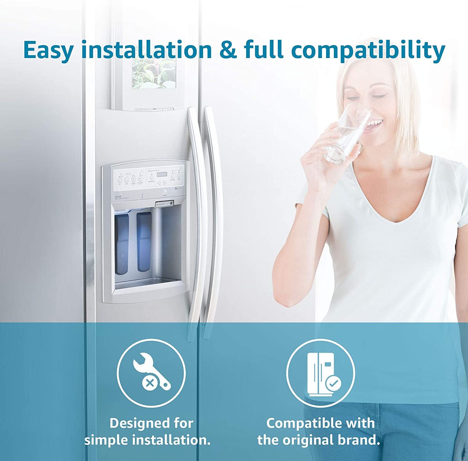 Waterdrop WF2CB Water Filter, Replacement for PureSource2, fc100, ngfc 2000