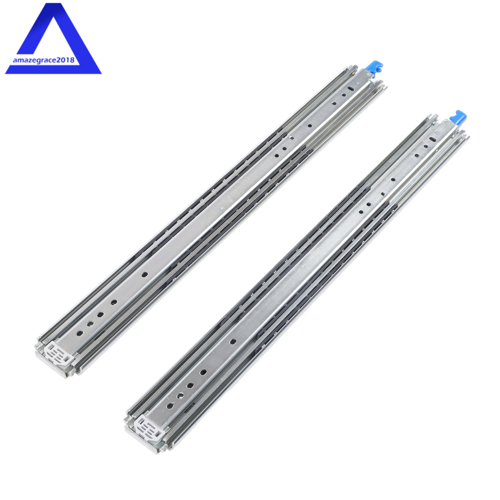 1 Pair With Lock Heavy Duty Drawer Slides 28 Inch 500 Lbs Extension Rails Rail