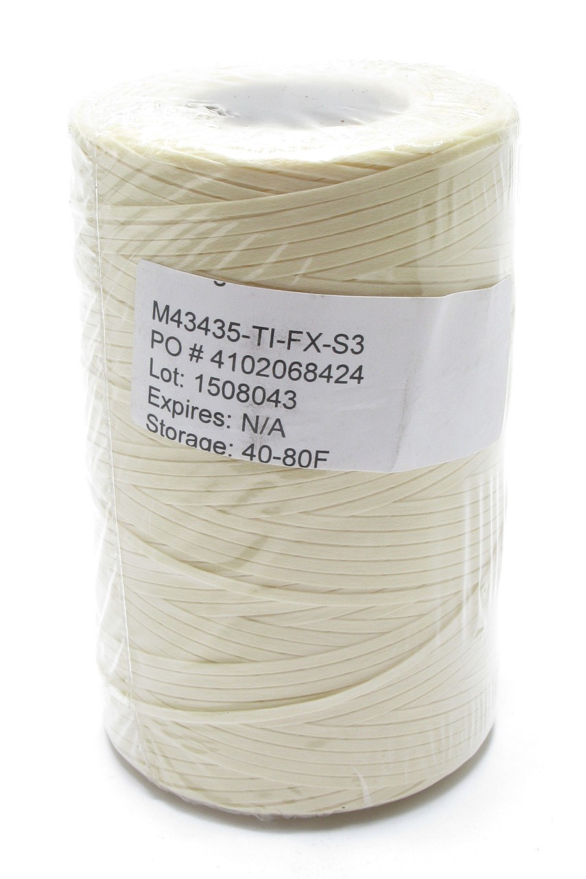 Breyden Products 103-3 Nylon Lacing Tape, 0.086" x 0.014" x 500yds, Natural