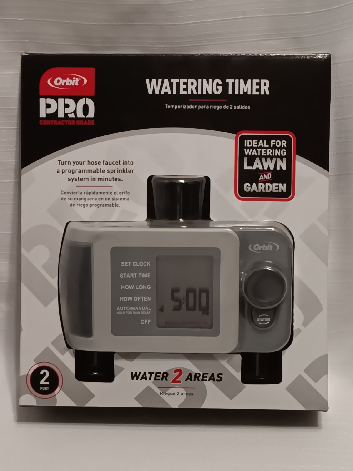 Orbit PRO 2-Port Digital Watering Timer Hose Lawn Programmable Sprinkler SEALED
