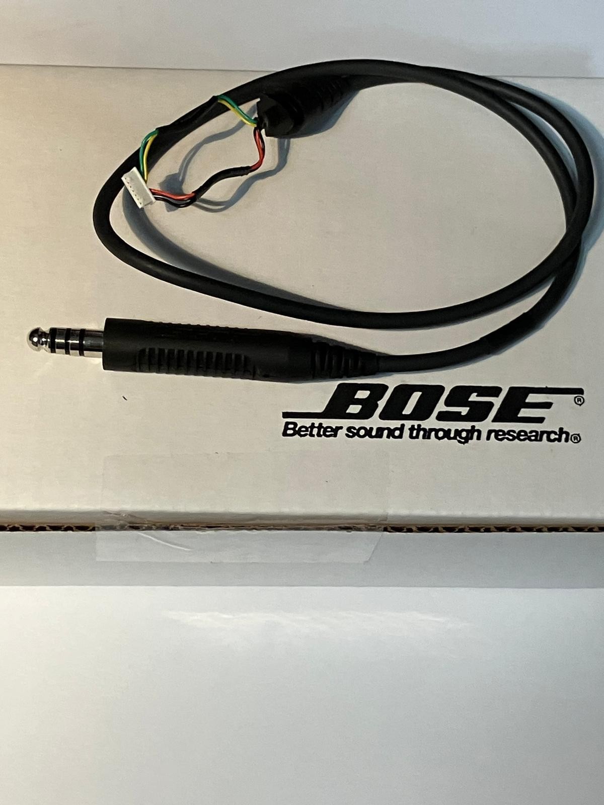 GENUINE BOSE A20 U-174  HELICOPTER SINGLE PLUG  STRAIGHT CABLE