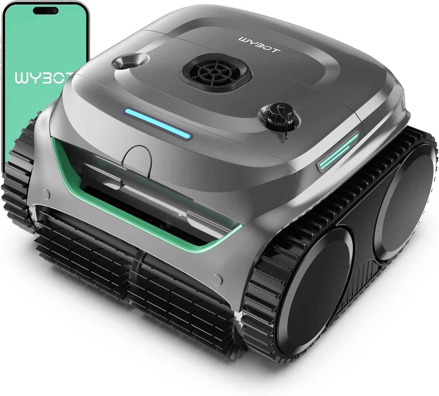 WYBOT C2 Cordless Robotic Pool Cleaner, Dual Filtration, Pool Vacumm Robot