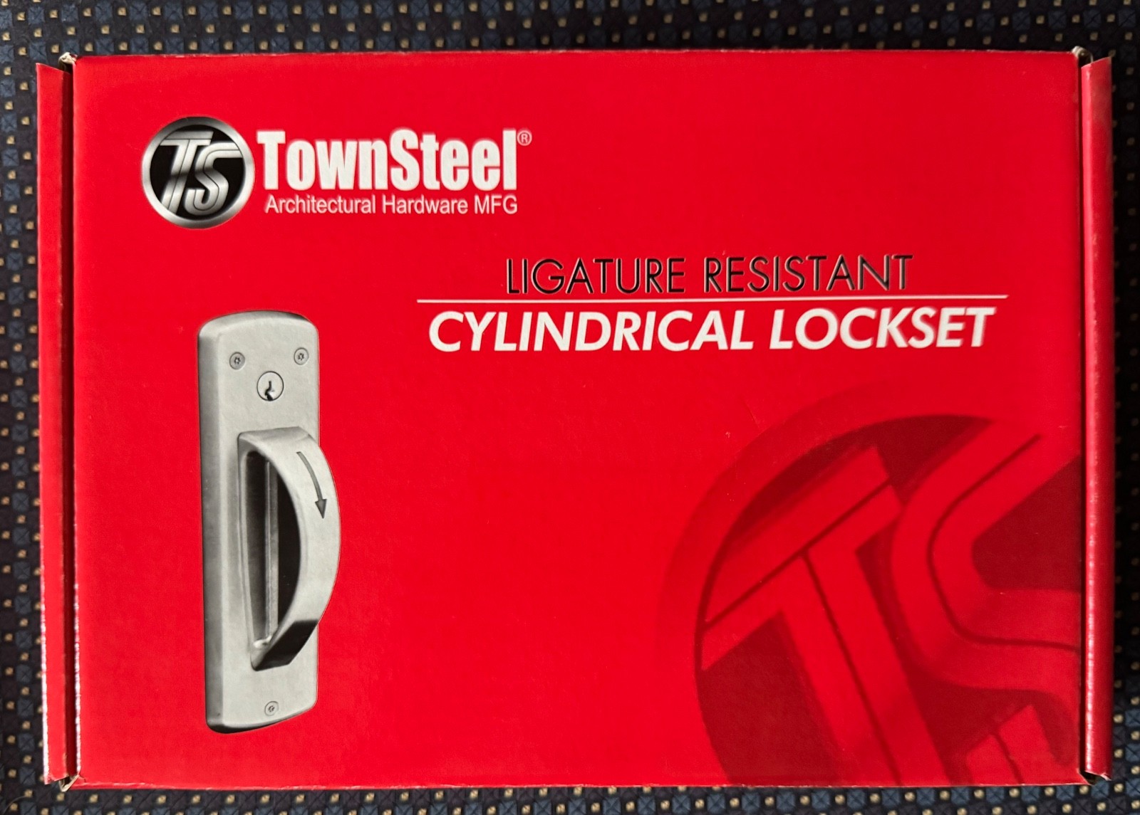 TownSteel F76 LH - Heavy Duty Ligature Resistant Arch Door Latch Lockset Qualit