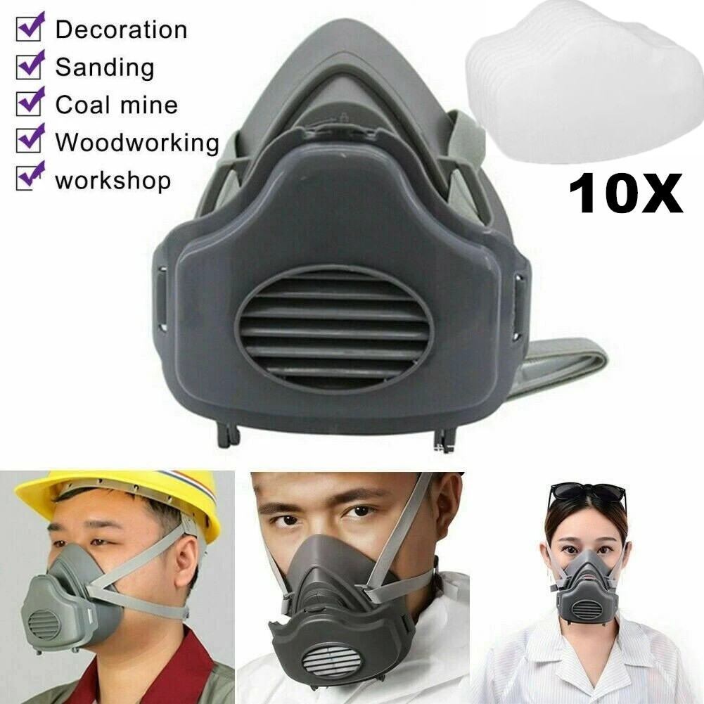 PRO 3200 Half Face Gas Mask Cover Painting Spraying Respirator Work Facepiece