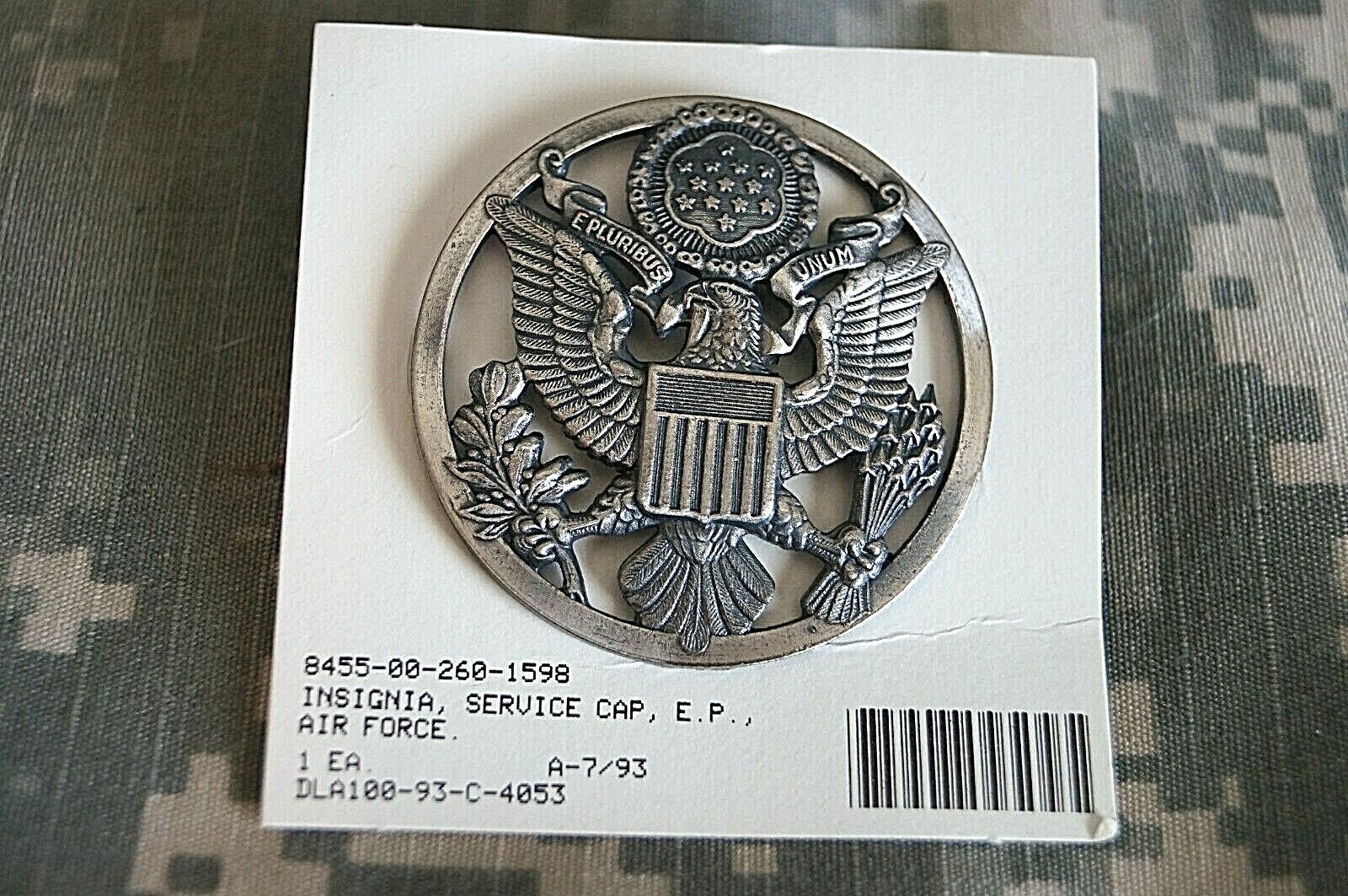 Authentic NEW US Air Force Service Cap E. P. Insignia Pin
