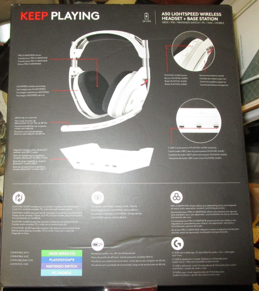 Logitech G Astro A50 LIGHTSPEED Wireless Gaming Headset