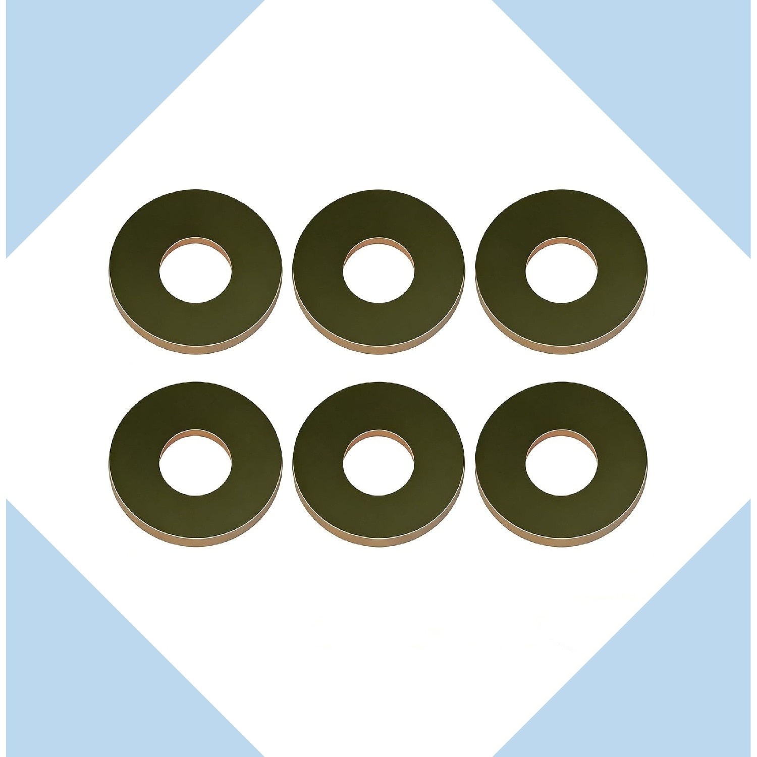 6x K5651-34352 Blade Bolt Washers Fits Kubota ZD21/28 Mowers & B3200 Tractors