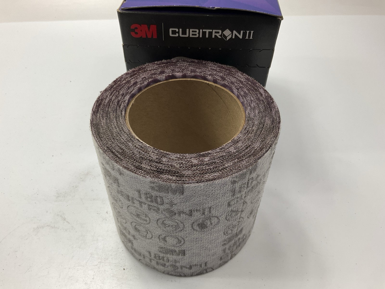 3M 34575 Cubitron II Net Sheet Roll - 180+ Grit, Efficient Cutting, 115mm X 10m