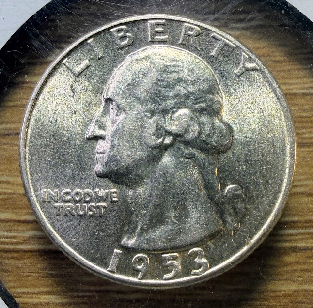 1953-P Washington Quarter - Actual Coin Shown - Free Shipping & Tracking INV#125