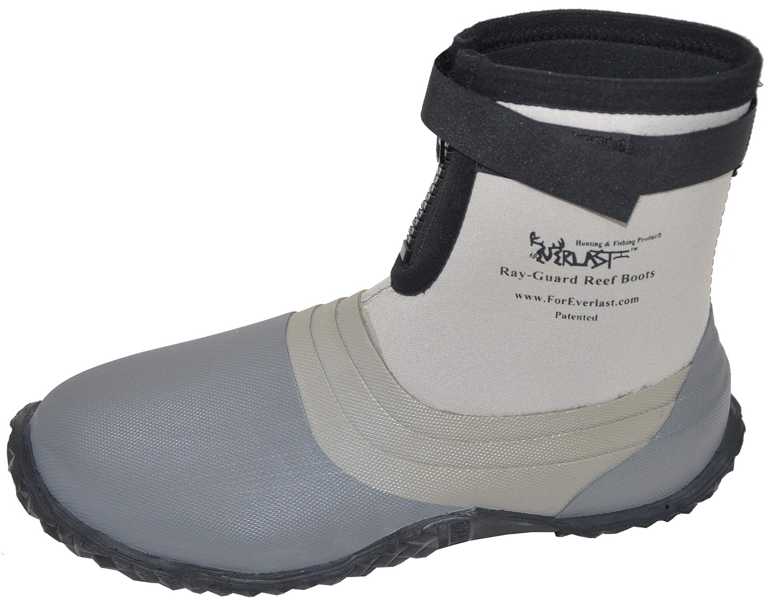 Ray-Guard Reef Wading & Fishing Boots-Hard Soled Vulcanized Rubber Bottom- Li...