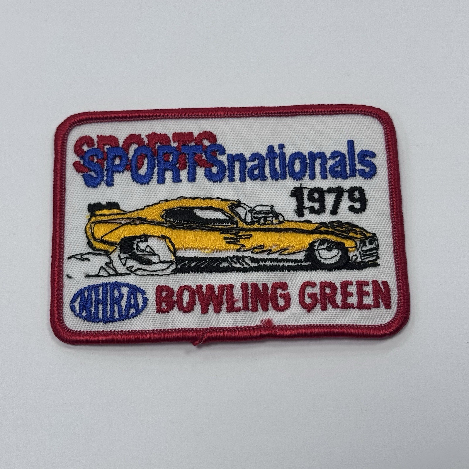 Vintage NOS 1979 NHRA Annual Sports Nationals Bowling Green KY Racing Patch