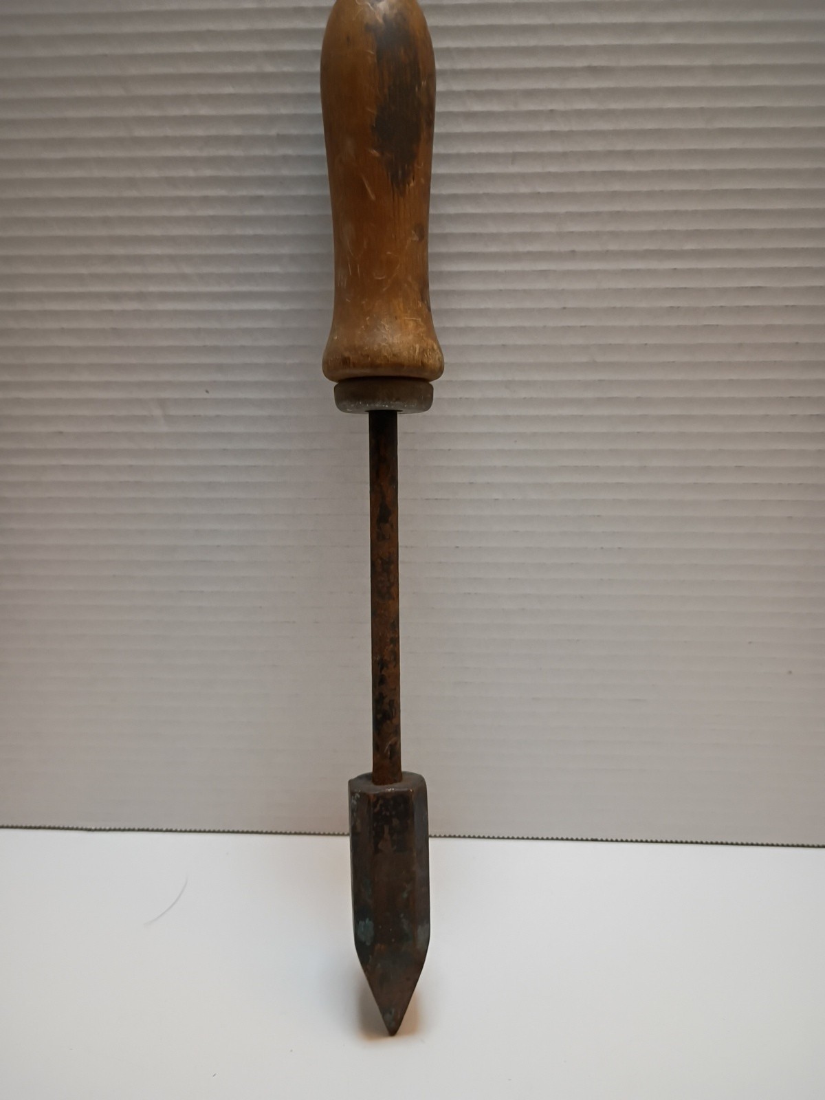 Large Antique #2 Soldering Iron with Copper Head, 14.5"