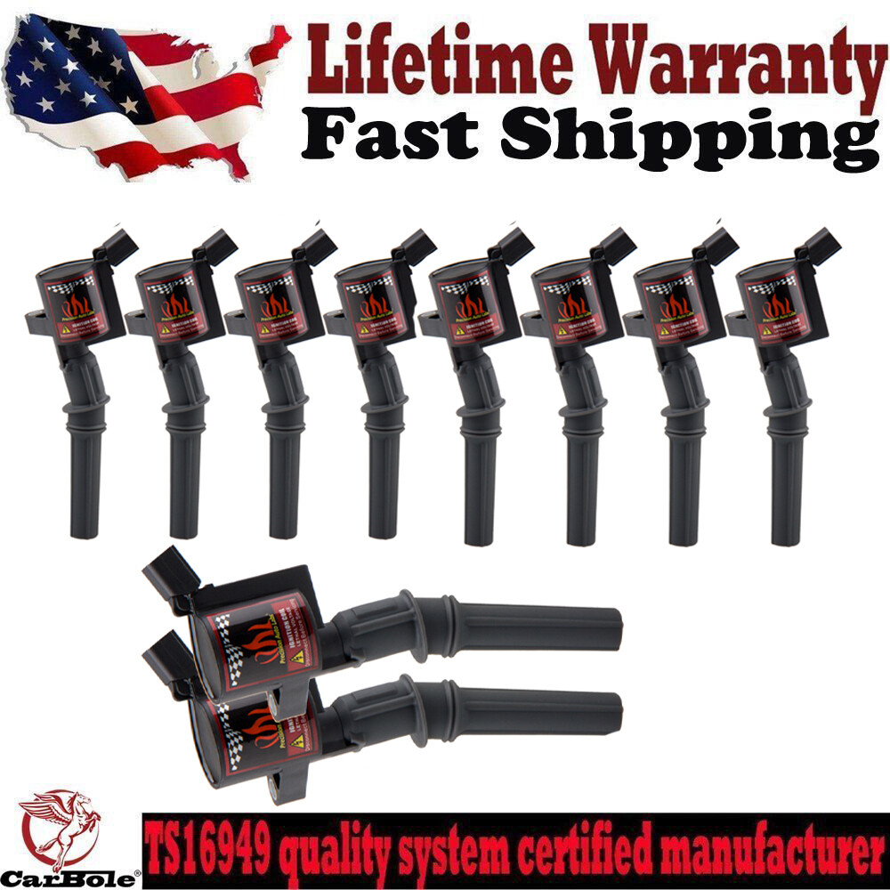 DG508 set of 10 Ignition Coils for Ford EXCURSION 2000 2001 2002 2003 2004 2005