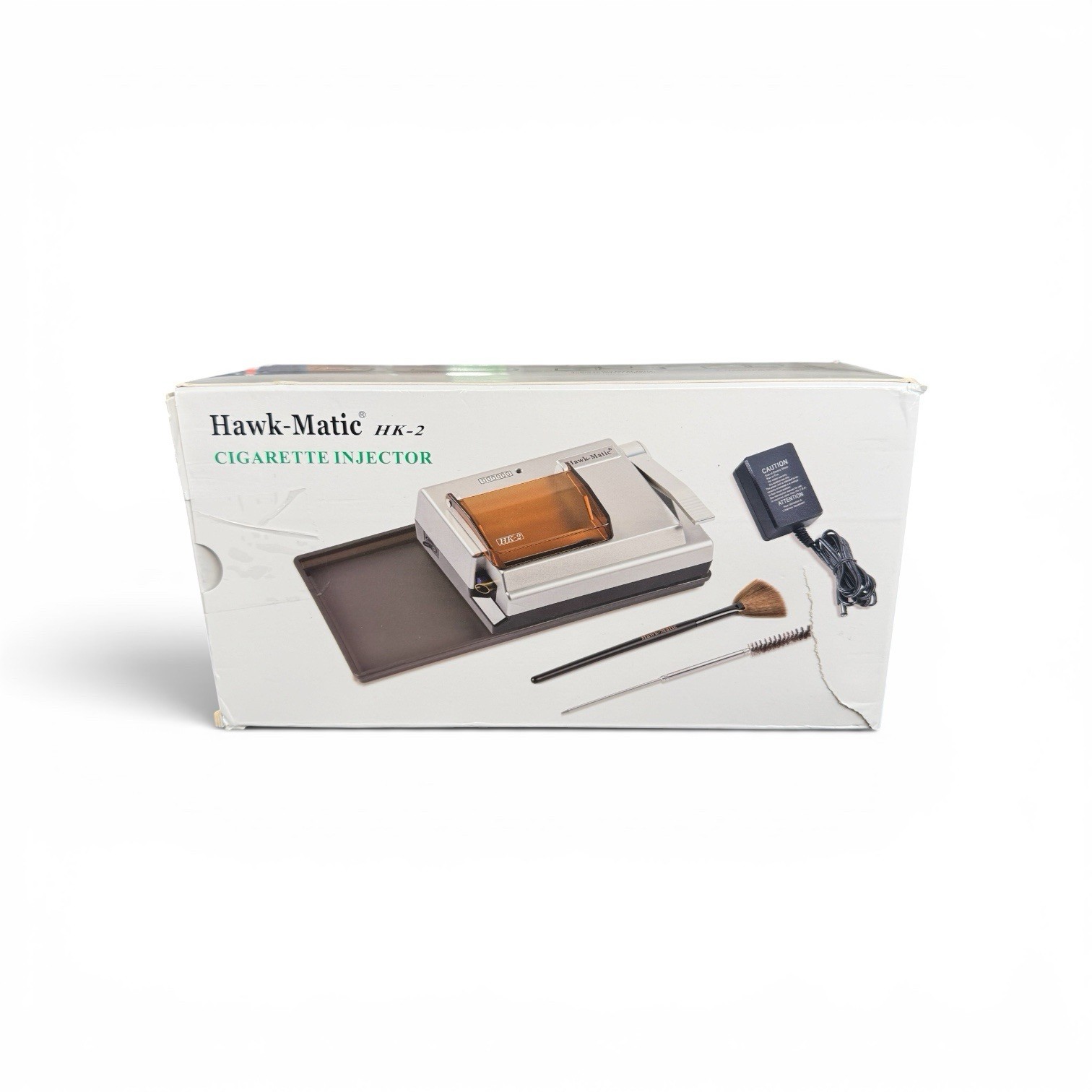 Hawk-Matic HK-2 Electric Cigarette Injector Rolling Machine Silver New Open Box