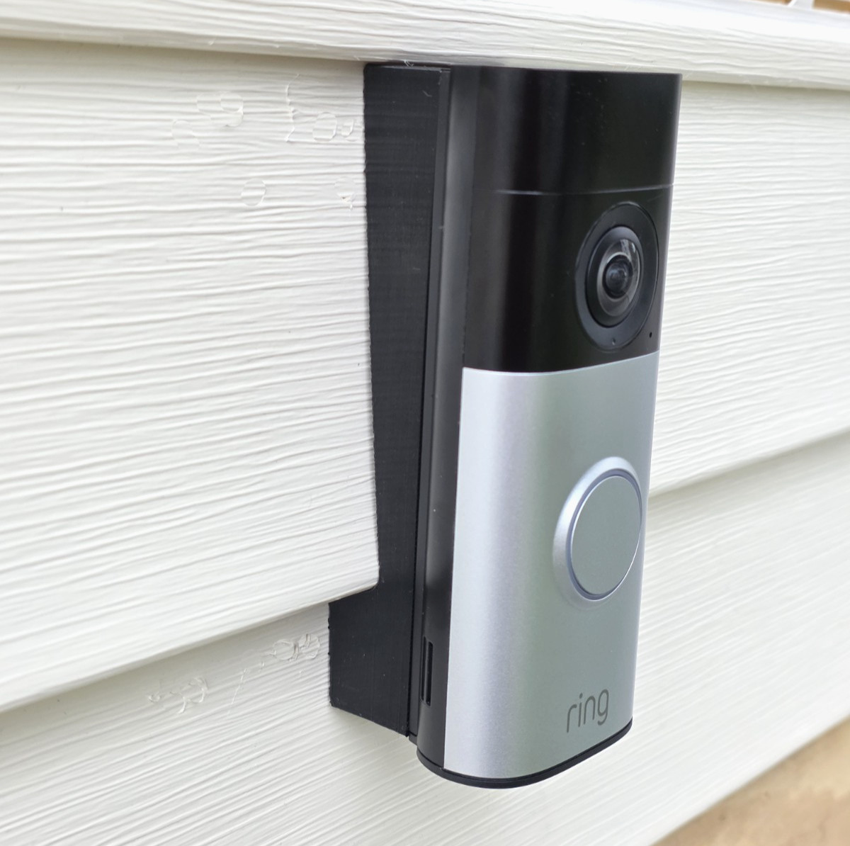 Ring Wired Doorbell Plus 2nd Gen Retinal 2K 4" Vinyl Siding Mounting Bracket