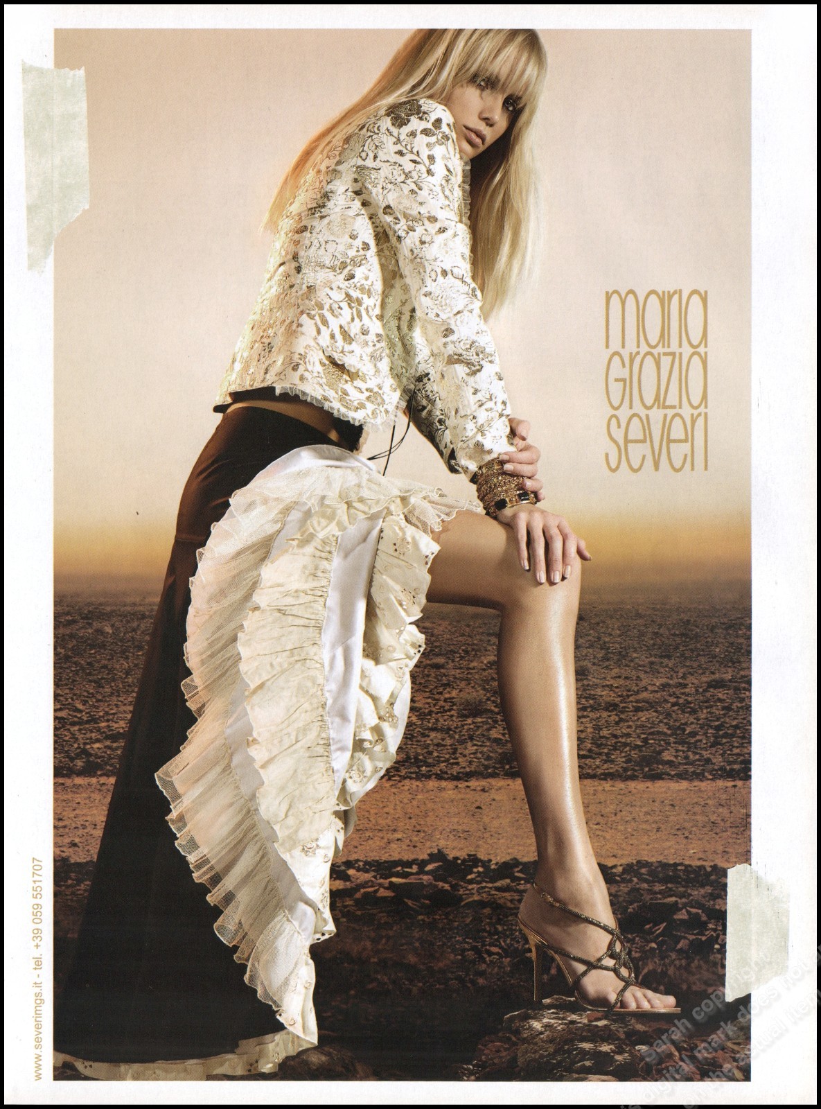 High Heels M. Severi Magazine Print Ad Women Fashion Long Legs shoes 2006-12B