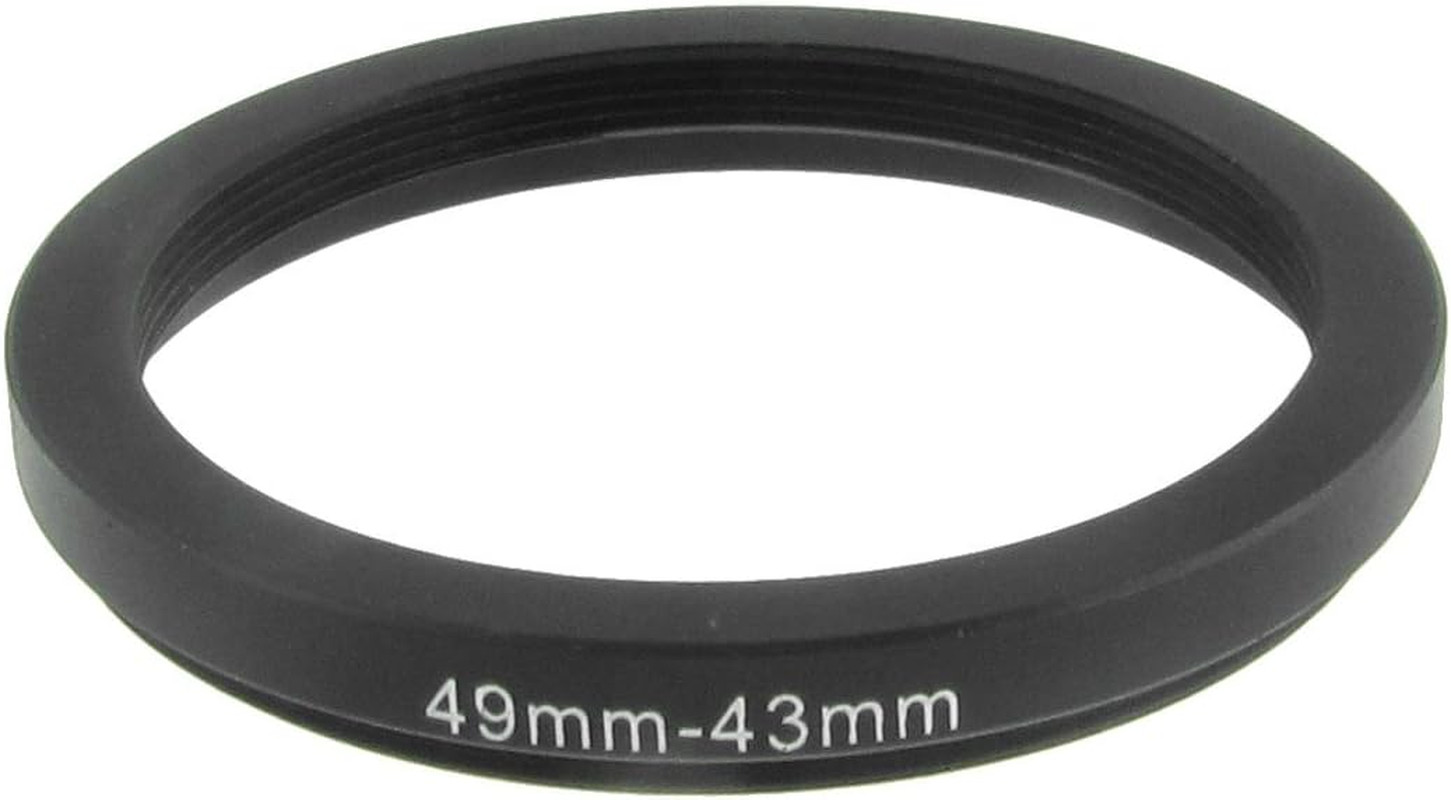 Step-Down Ring, 49 Mm - 43 Mm Camera Lens Adapter Filter Ring for Camera Lenses,