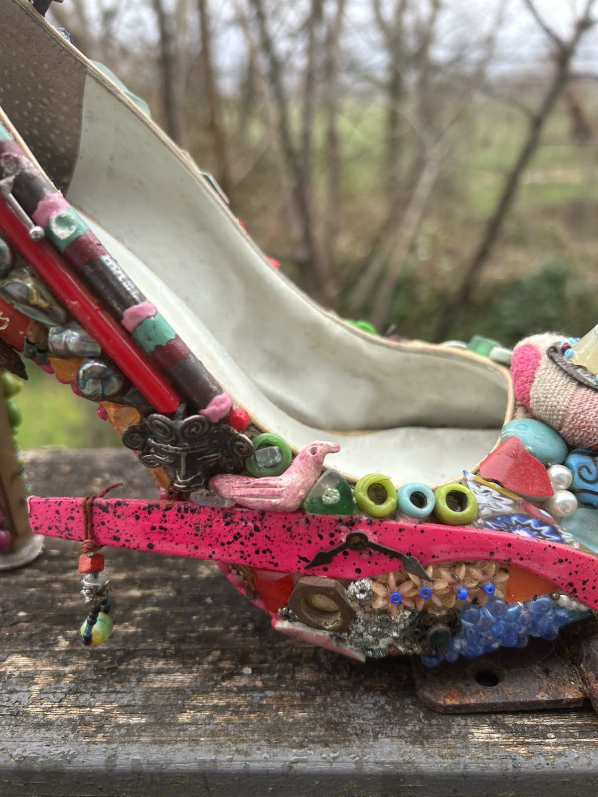 Mosaic High Heel Unique Conversation Piece