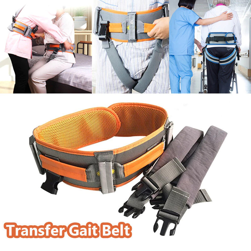 Transfer Gait Belt Secure Walking Gait Elderly Patient Care Adjustable Size 2XL