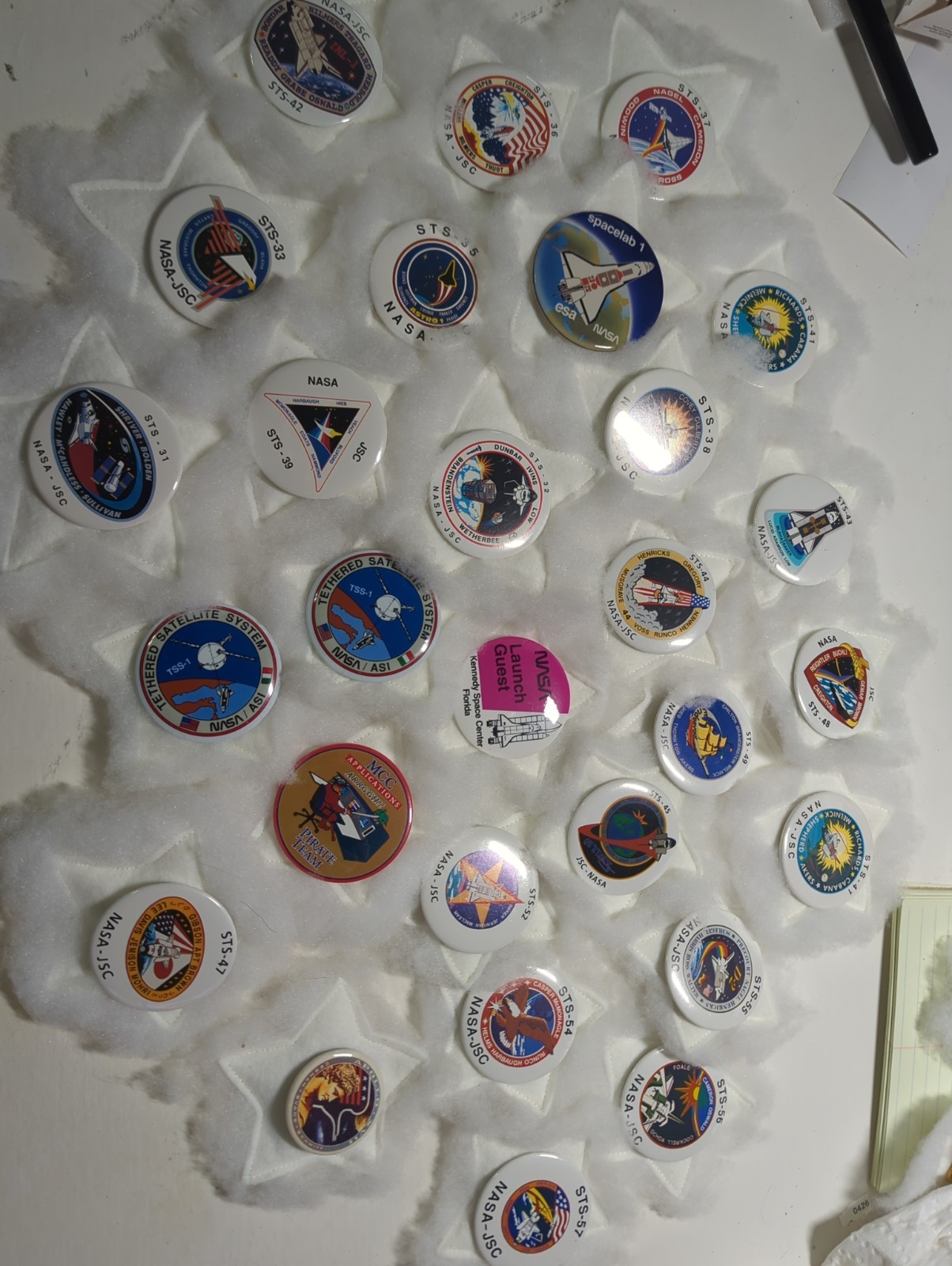 NASA SPACE SHUTTLE  BUTTONS Lot Of 28