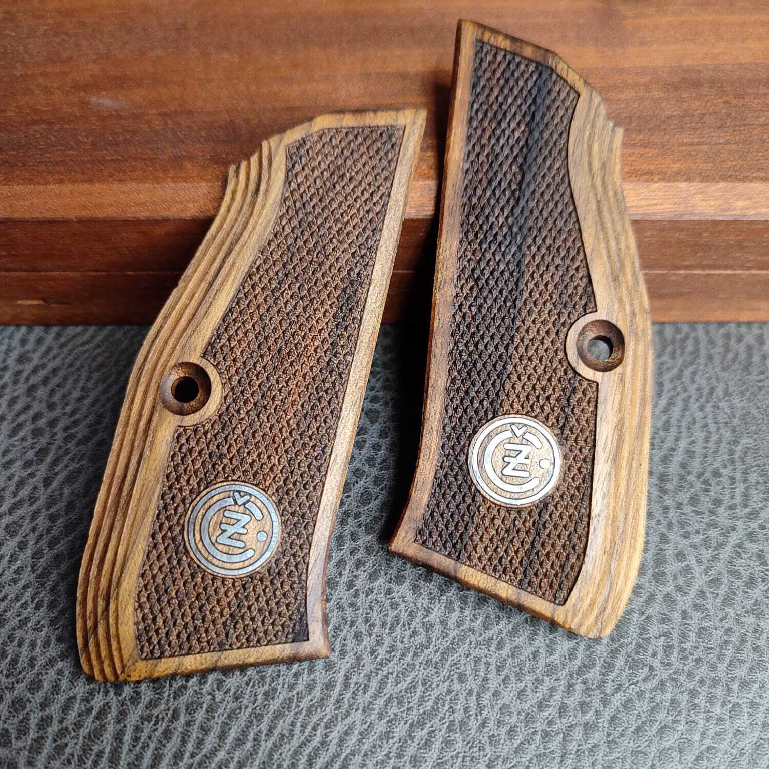 NEW CZ Shadow 2 Grips Pistol SET Turkish Walnut Wood Gungrip Hand Made NICE LOGO
