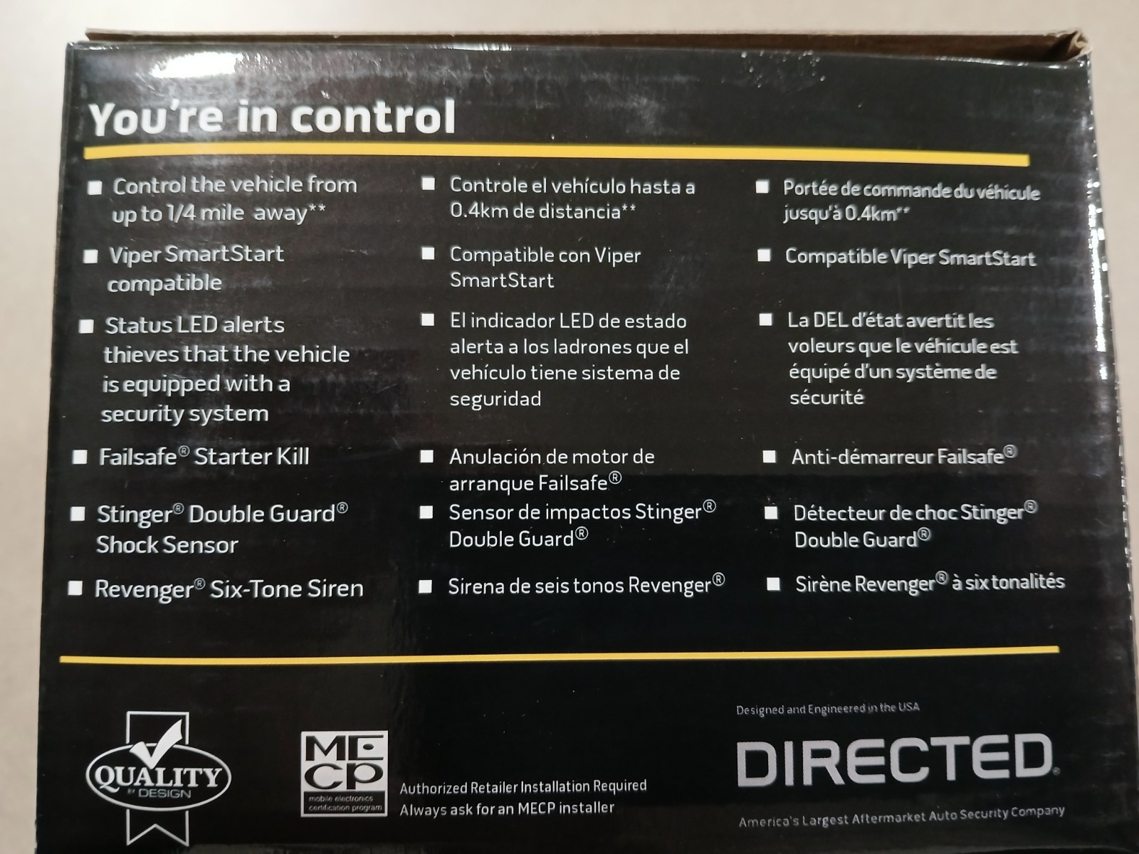 VIPER 3105V 1-WAY SECURITY SYSTEM