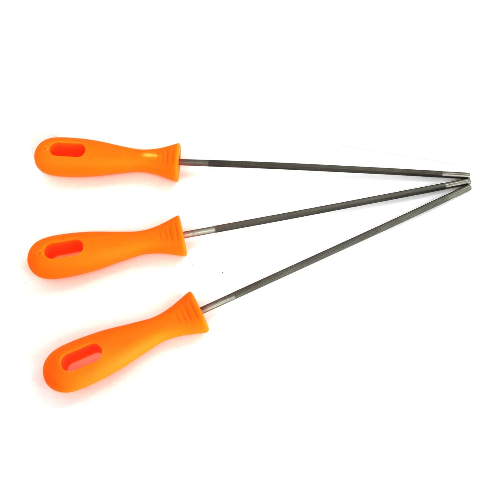 3pcs Chainsaw Chain Sharpening File Set Chainsaw Files Sharpener with Plastic...