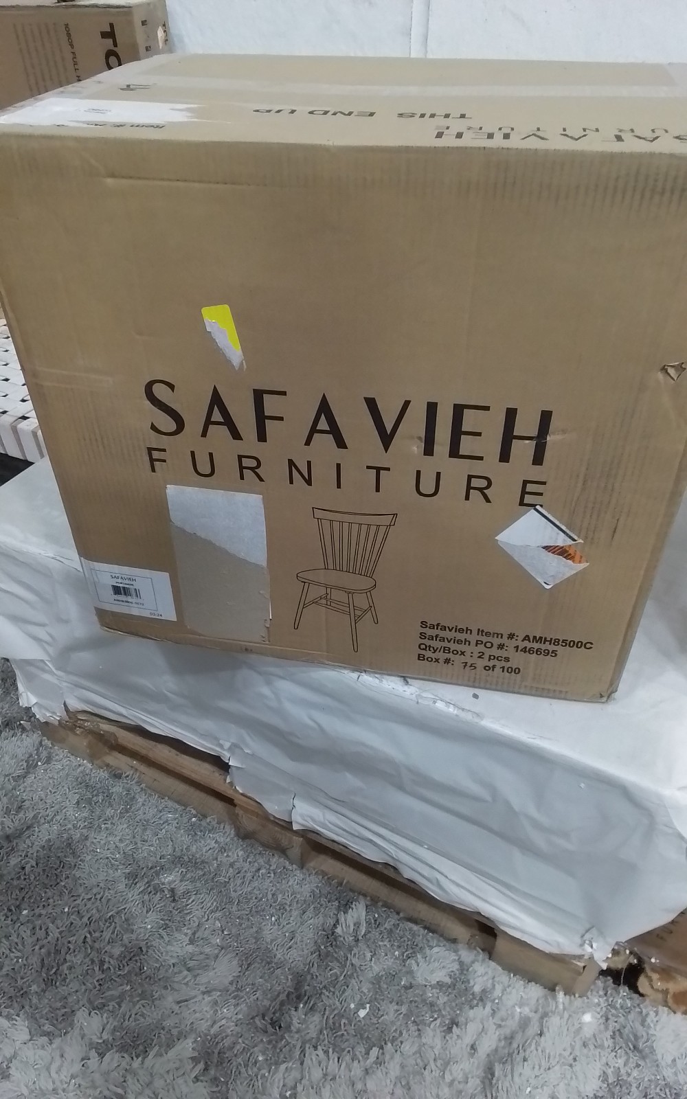 Safavieh PARKER SPINDEL SIDE CHAIR, Reduced Price 2172762380 AMH8500C
