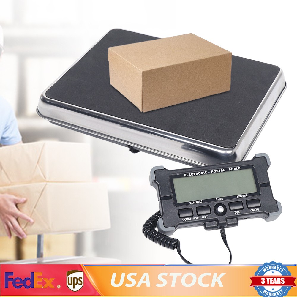 440 LBS Digital Postal Scale Weight Shipping Postage Scales Mail Letter Package